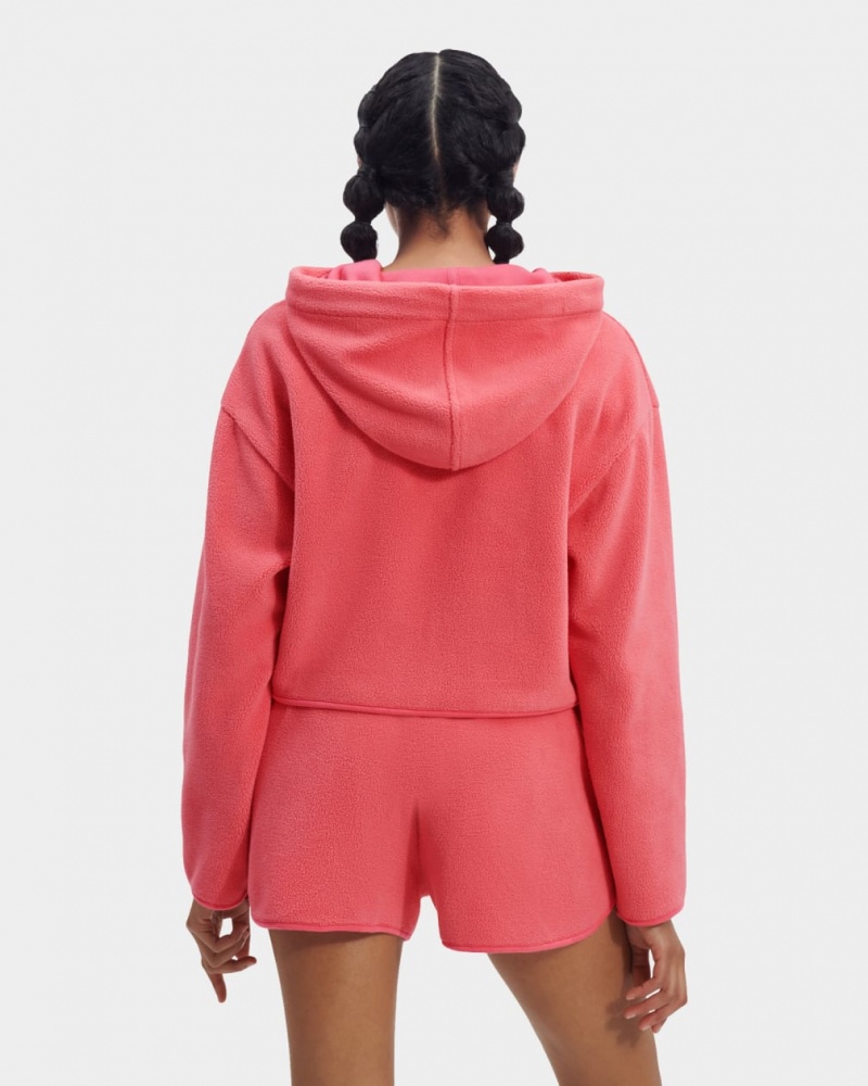 Ugg Myley Sherpa Women's Hoodie Pink | UVPNKXQ-05