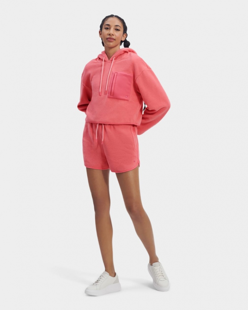 Ugg Myley Sherpa Women's Hoodie Pink | UVPNKXQ-05