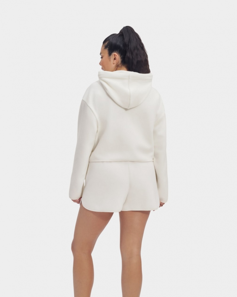 Ugg Myley Sherpa Women's Hoodie White | THFMBZI-75