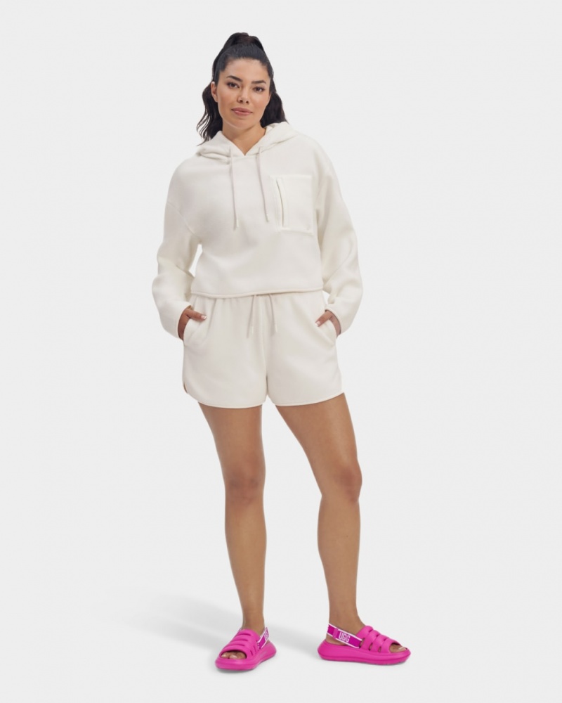 Ugg Myley Sherpa Women's Hoodie White | THFMBZI-75