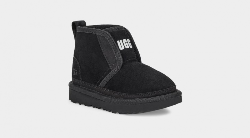 Ugg Neumel EZ-Fit Kids' Boots Black | KLGJENB-83