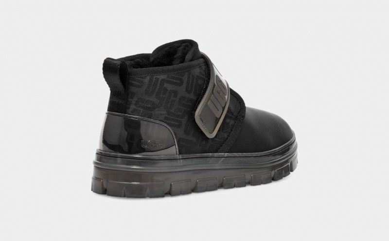 Ugg Neumel Graphic Monogram Women's Boots Black | MORZFEV-16