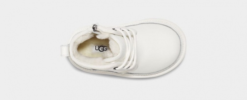 Ugg Neumel II Leather Kids' Boots White | BOJSKEN-26