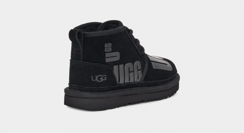 Ugg Neumel II Scatter Graphic Kids' Boots Black | QBDEYGS-40