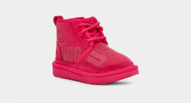 Ugg Neumel II Scatter Graphic Kids' Boots Red | IWUAFLT-36