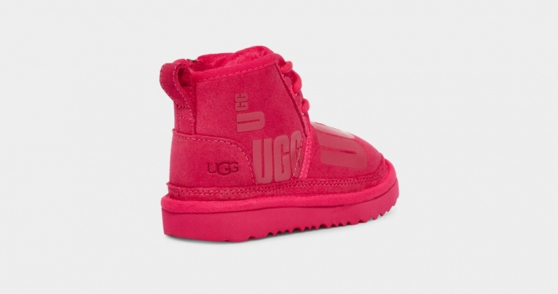 Ugg Neumel II Scatter Graphic Kids' Boots Red | IWUAFLT-36