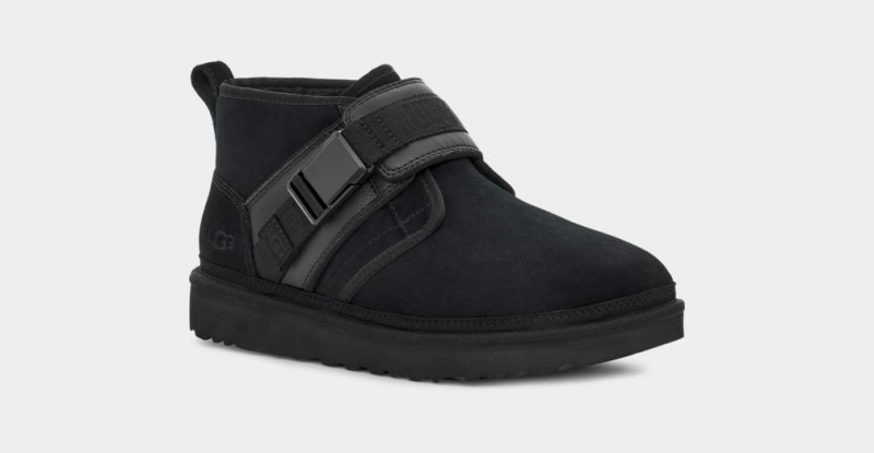 Ugg Neumel Snapback Men's Boots Black | URAYDSE-45