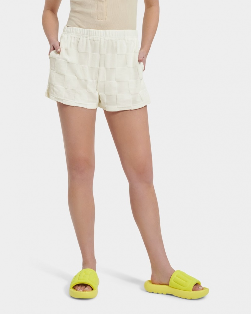 Ugg Noni Check Women's Shorts White | RODXEWK-04