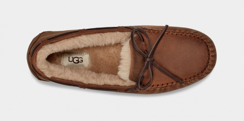 Ugg Olsen Men's Moccasins Brown | VYSNGDZ-70