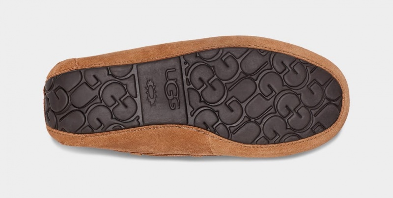 Ugg Olsen Men's Moccasins Brown | WGAMVYI-09