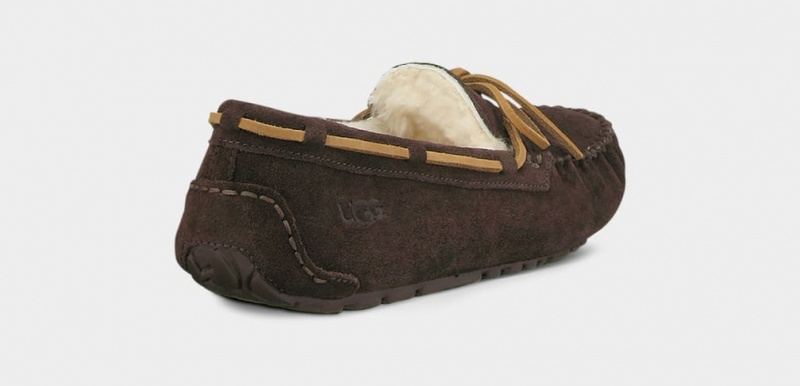 Ugg Olsen Men's Moccasins Chocolate | PDWEMXB-47