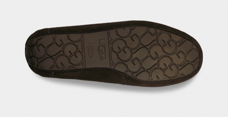 Ugg Olsen Men's Moccasins Chocolate | PDWEMXB-47