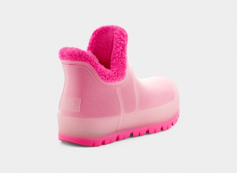 Ugg Raincloud Clear Women's Boots Pink | KQXZHLM-34