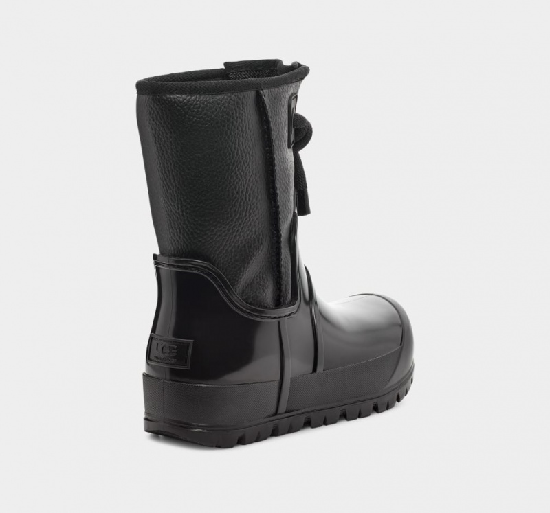 Ugg Raincloud Lace Women's Boots Black | ZGDKYAQ-71