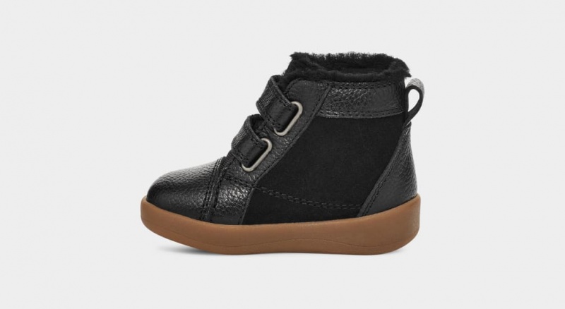 Ugg Rennon II Kids' Sneakers Black | OTGMNYJ-87