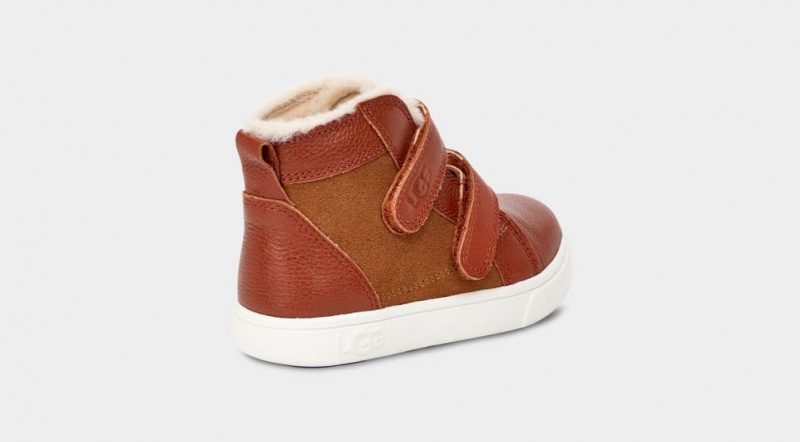 Ugg Rennon II Kids' Sneakers Brown | LXMFYCN-20