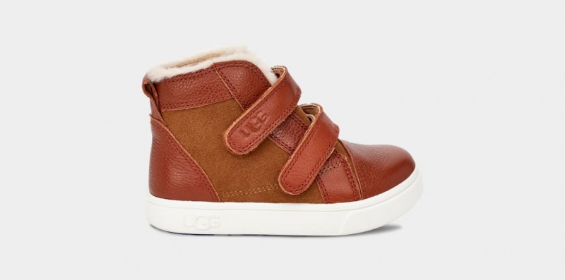 Ugg Rennon II Kids\' Sneakers Brown | LXMFYCN-20