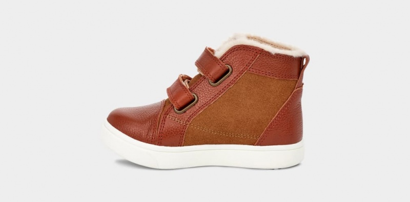 Ugg Rennon II Kids' Sneakers Brown | TLNSDXQ-56