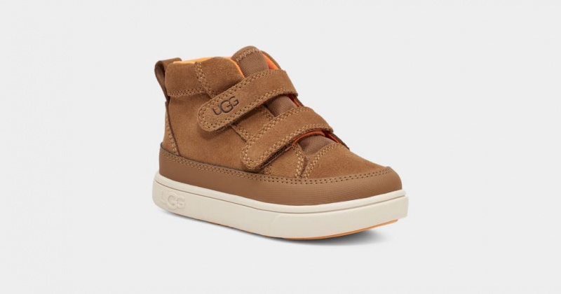 Ugg Rennon II Weather Kids' Sneakers Brown | BZMKJLX-01