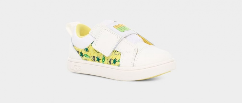 Ugg Rennon Low Pineapple Stuffie Kids' Sneakers White | BQOUDKW-96