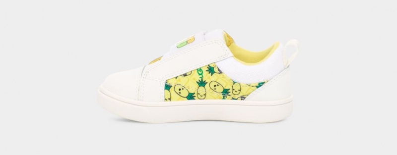 Ugg Rennon Low Pineapple Stuffie Kids' Sneakers White | BQOUDKW-96