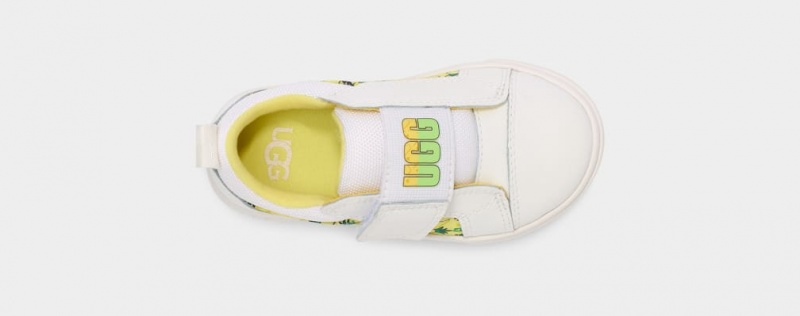 Ugg Rennon Low Pineapple Stuffie Kids' Sneakers White | BQOUDKW-96