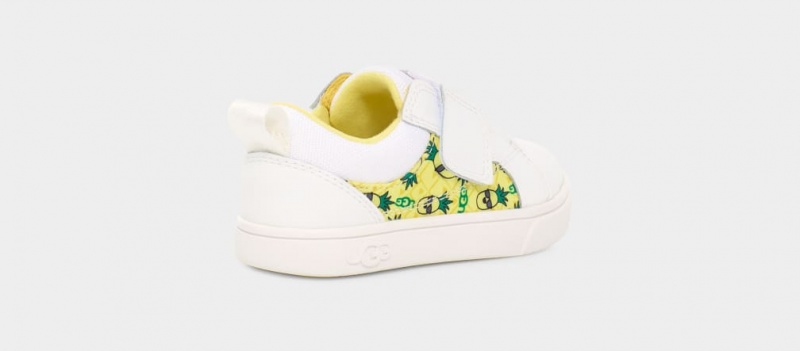 Ugg Rennon Low Pineapple Stuffie Kids' Sneakers White | XTYEBRZ-76