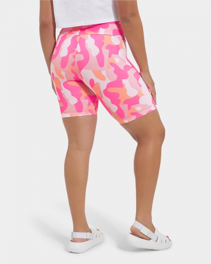 Ugg Rilynn Biker Camo Women's Shorts Pink | DPCTSFG-53