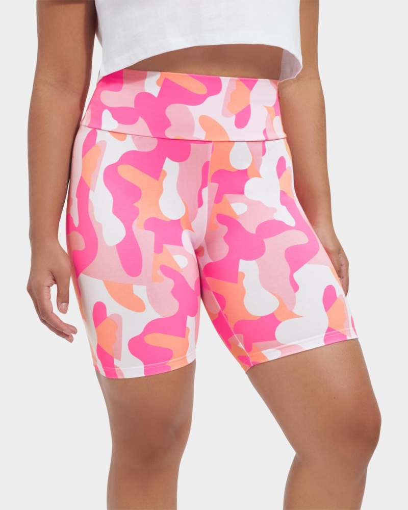 Ugg Rilynn Biker Camo Women's Shorts Pink | DPCTSFG-53