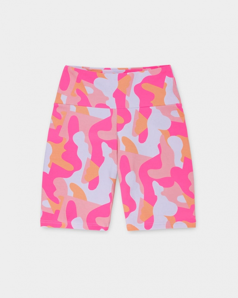 Ugg Rilynn Biker Camo Women's Shorts Pink | DPCTSFG-53