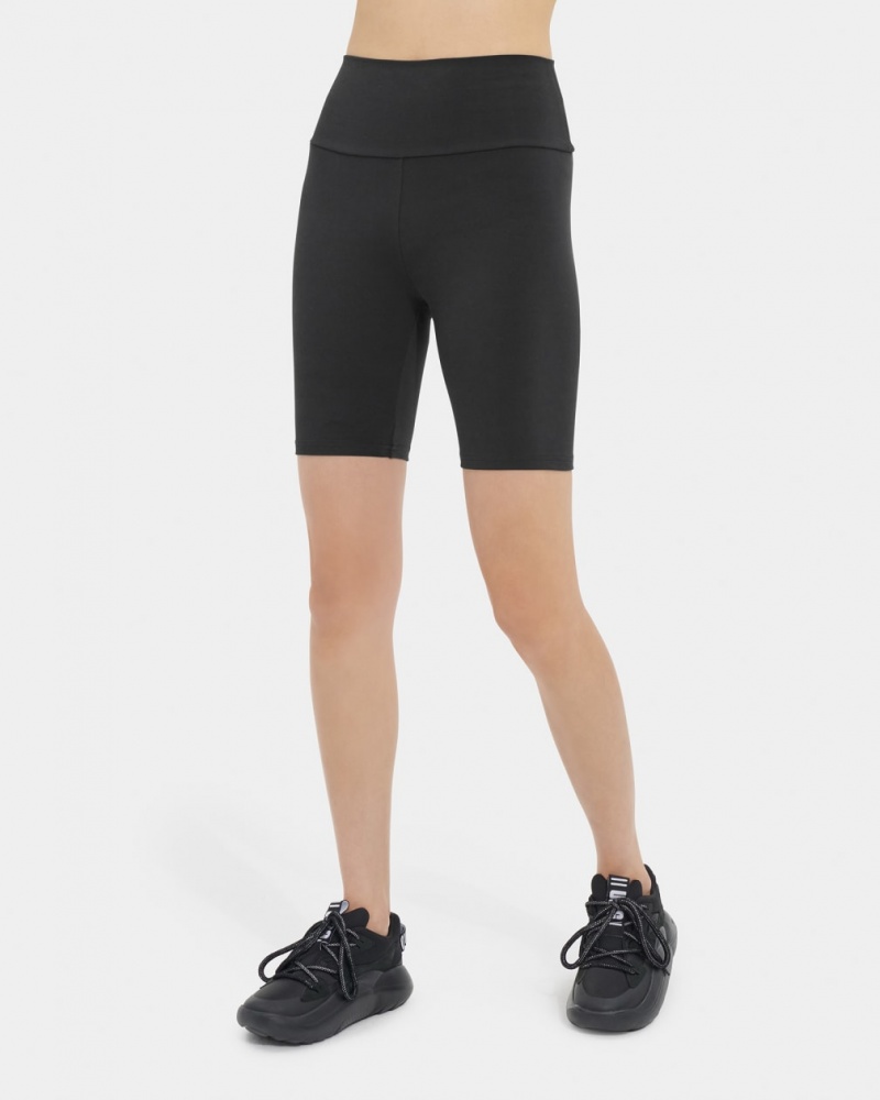 Ugg Rilynn Biker Women's Shorts Black | LGUPDER-92