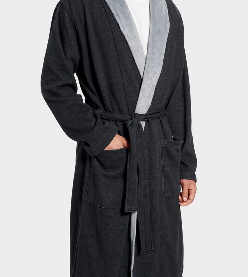 Ugg Robinson Men's Sleepwear Black | KHMNBZI-06