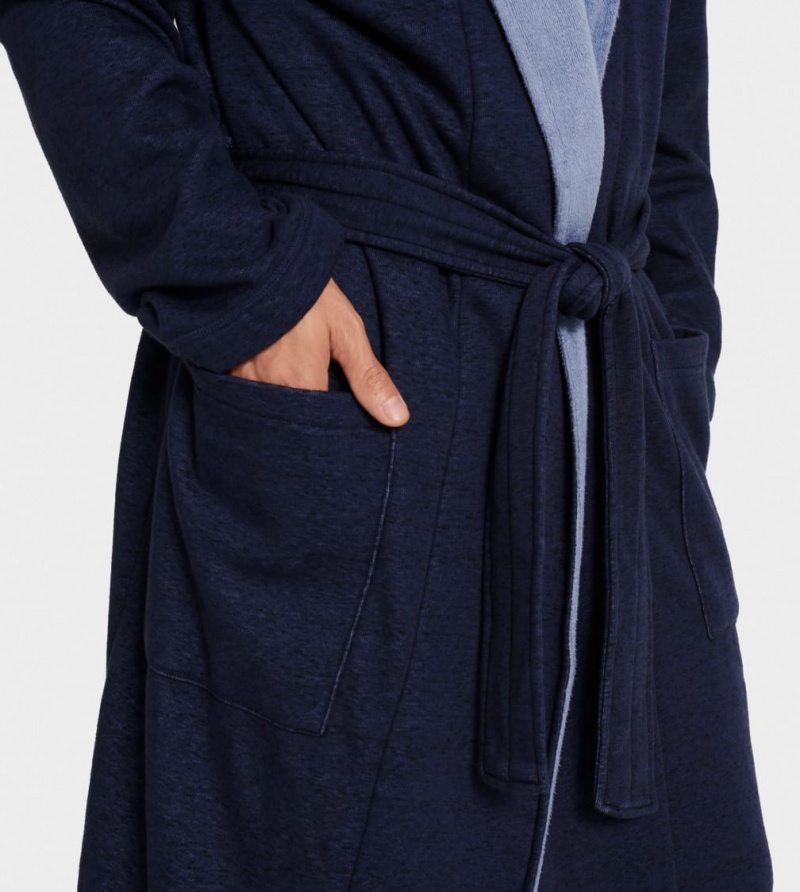 Ugg Robinson Men's Sleepwear Navy | BNMDZOY-54