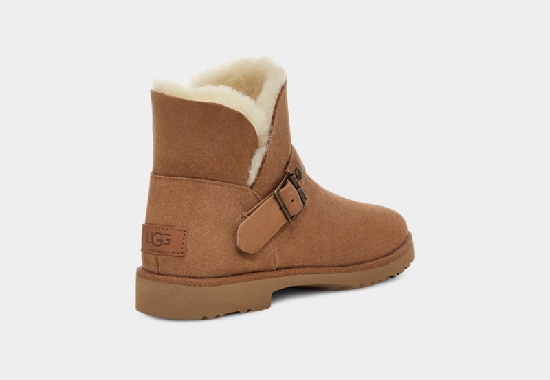 Ugg Romely Buckle Women's Boots Brown | LFDJZWH-81