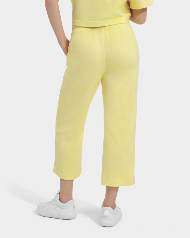 Ugg Rosalinda Wide Leg Women's Pants Yellow | SUBZKPQ-78