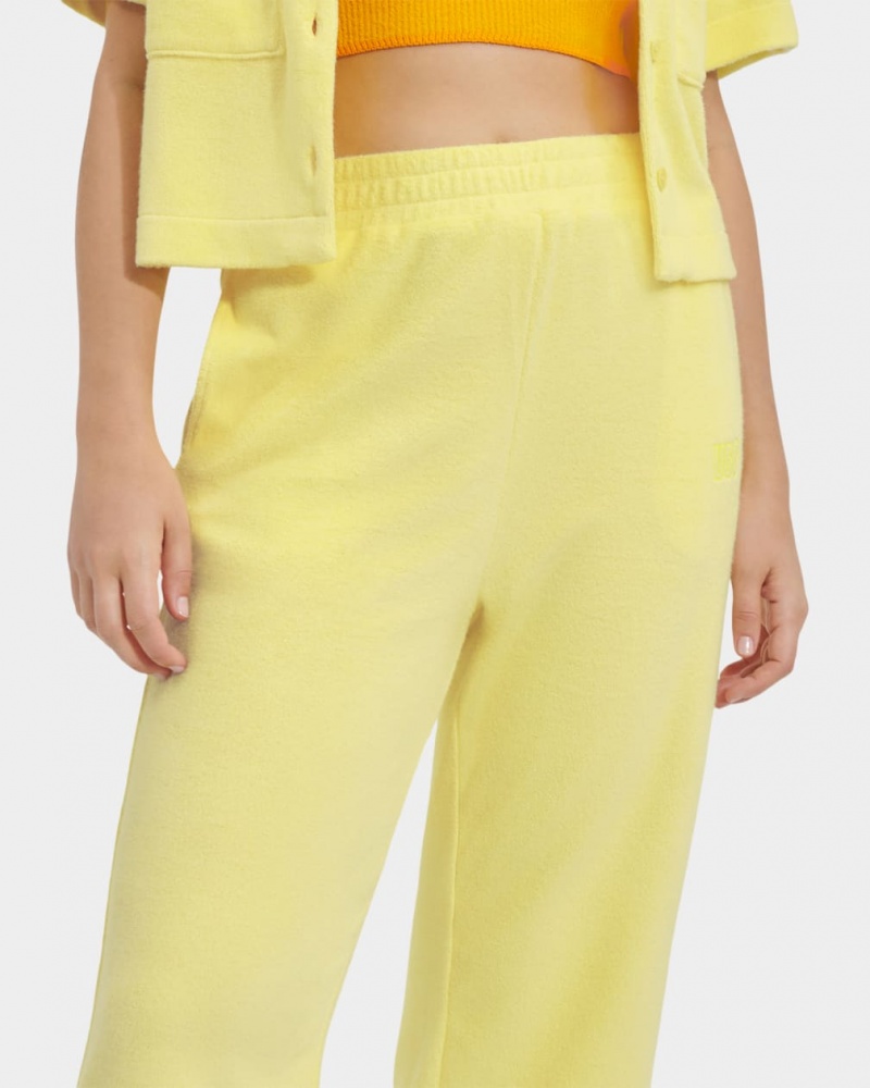 Ugg Rosalinda Wide Leg Women's Pants Yellow | SUBZKPQ-78