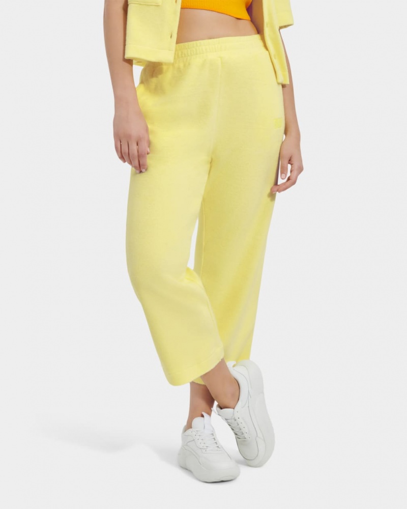 Ugg Rosalinda Wide Leg Women's Pants Yellow | SUBZKPQ-78