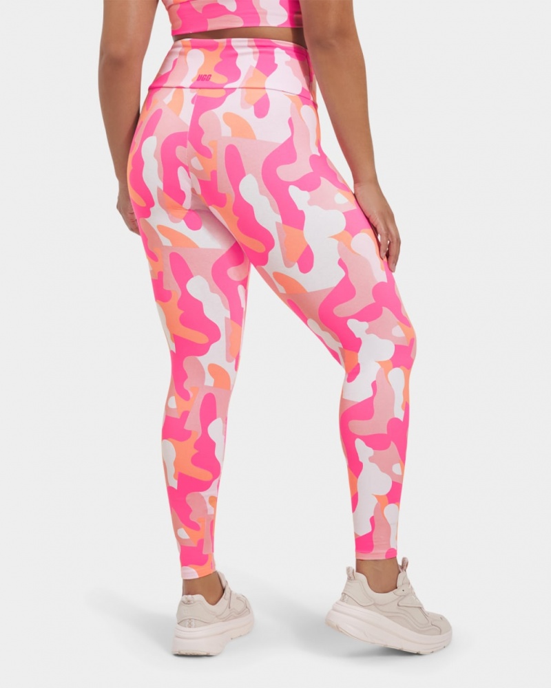 Ugg Saylor Camo Print Women's Leggings Pink | FSCDUJN-50