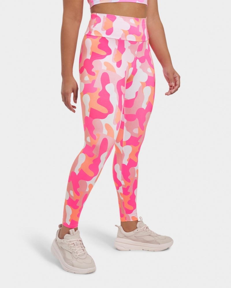 Ugg Saylor Camo Print Women's Leggings Pink | FSCDUJN-50