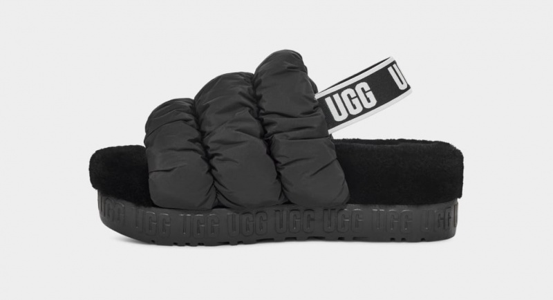 Ugg Scrunchita Women's Sandals Black | HYXEOAJ-62