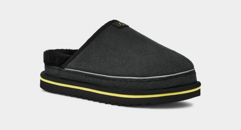 Ugg Scuff Cali Wave Men's Moccasins Black | TYXRJUP-63