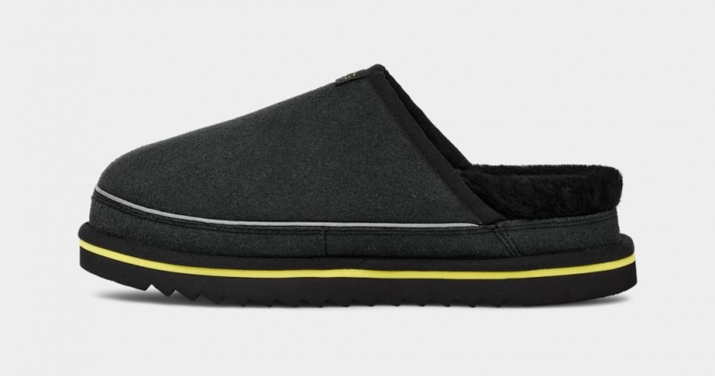 Ugg Scuff Cali Wave Men's Moccasins Black | TYXRJUP-63