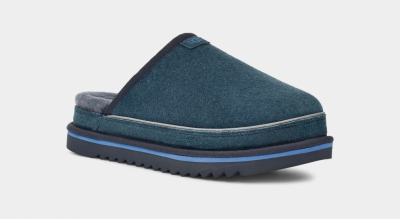 Ugg Scuff Cali Wave Men's Moccasins Blue | NYFSDLT-38