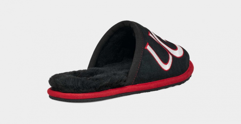 Ugg Scuff Logo II Men's Slippers Black / Red | BCDVEUJ-57