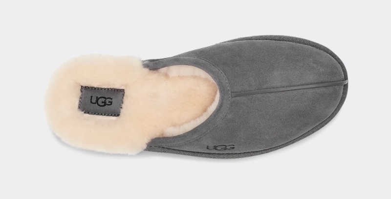 Ugg Scuff Men's Slippers Dark Grey | WVOLUDH-26