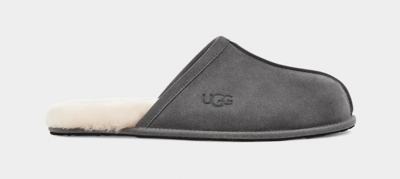 Ugg Scuff Men\'s Slippers Dark Grey | WVOLUDH-26