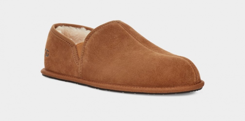 Ugg Scuff Romeo II Men's Moccasins Brown | OYXLRVT-95