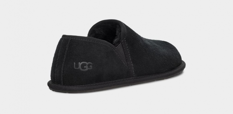 Ugg Scuff Romeo II Men's Slippers Black | ETOAVNY-82