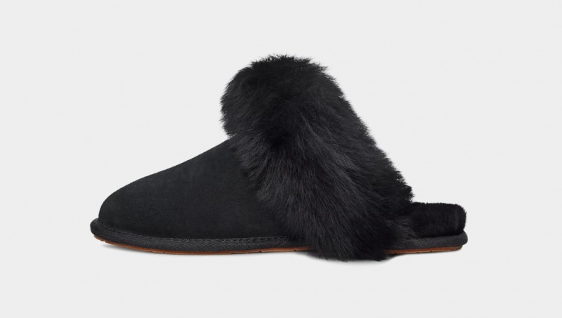 Ugg Scuff Sis Women's Slippers Black | KEFNZQR-14