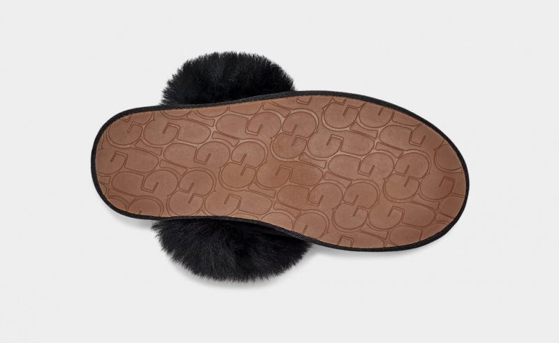 Ugg Scuff Sis Women's Slippers Black | KEFNZQR-14